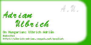adrian ulbrich business card