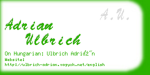 adrian ulbrich business card